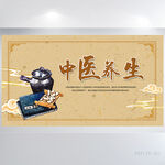 中医养生文化中药药材展板海报