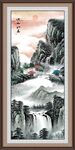 竖版山水画