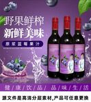 蓝莓果汁主图详情海报
