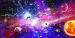 闪电星空