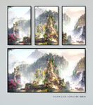 新中式风景画