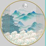 圆框装饰画