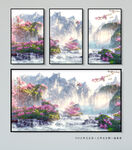 轻奢山水画