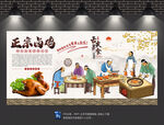 卤鸡背景墙