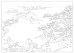 松树仙鹤