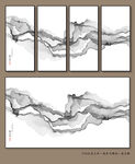 山水晶瓷画