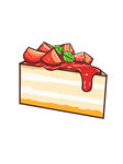 手绘动漫卡通可爱草莓小蛋糕