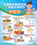 一般人疫情期间膳食指导海报