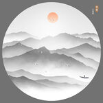 水墨画 