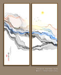 抽象山水画