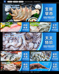 海鲜展板