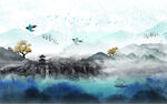 山水高档墙画