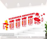 党建室文化墙图片