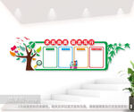 班级班务栏公告栏立体文化墙