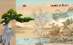 新中式背景墙