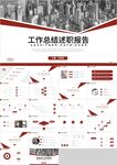 红色商务工作总结述职报告PPT