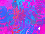 蓝紫色流体艺术画