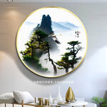 圆形山水画