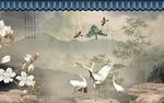 新中式背景墙
