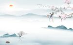 人气 简约中式山水 TiF分层