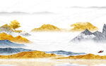 大气 中式新山水画 TIf分层