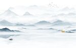 高端 中式沙发山水 Tif分层