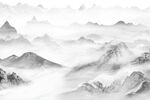 山水背景墙