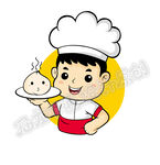卡通小胖厨师百分百手绘版