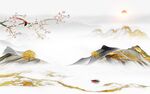 高档 客厅爆款山水 tIf分层