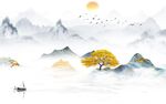 新品 背景新山水画 tIF分层