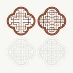 梅花形窗花格 花窗 中式图案