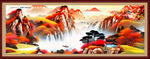 聚宝盆山水画