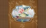新中式荷花国画电视背景墙