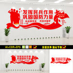民防民兵文化墙