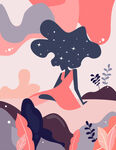女性时尚梦幻背景