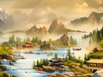 山水风景画