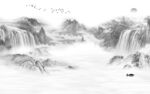 电视 高端高雅山水 tif分层