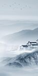 水墨 现代山水玄关 TIf分层
