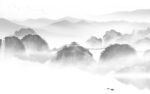 简约 沙发灰色山水 Tif分层