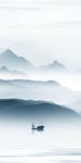 高端 玄关画山水图 TIf分层