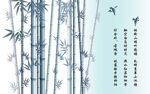 竹梦竹报平安中式背景墙
