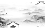 意境 灰色高端山水 Tif分层