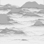 大理石水墨画