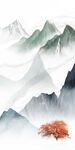 别墅 山水意境玄关 TIF分层
