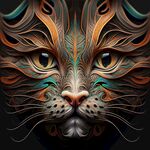 艺术猫脸造型