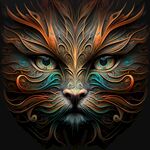 艺术猫脸造型