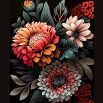牡丹花纹理