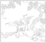 松树仙鹤