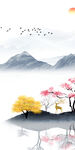 大气 现代新玄关画 tIf分层