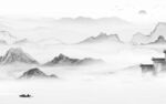 最新 高档简约山水 Tif分层